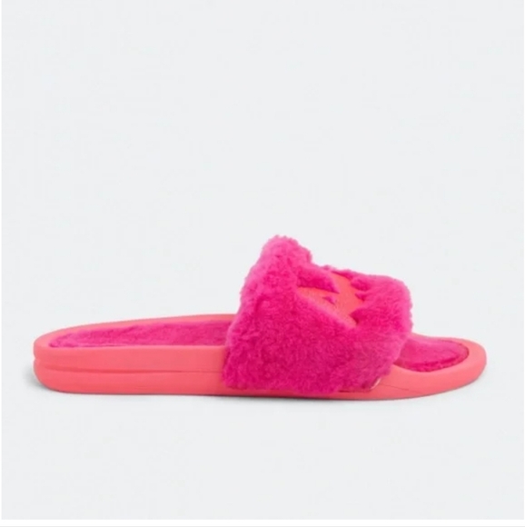 NIB! APL, Women's Sherling Slide, Neon Pink, Size 8, MSRP $195 - Picture 1 of 8
